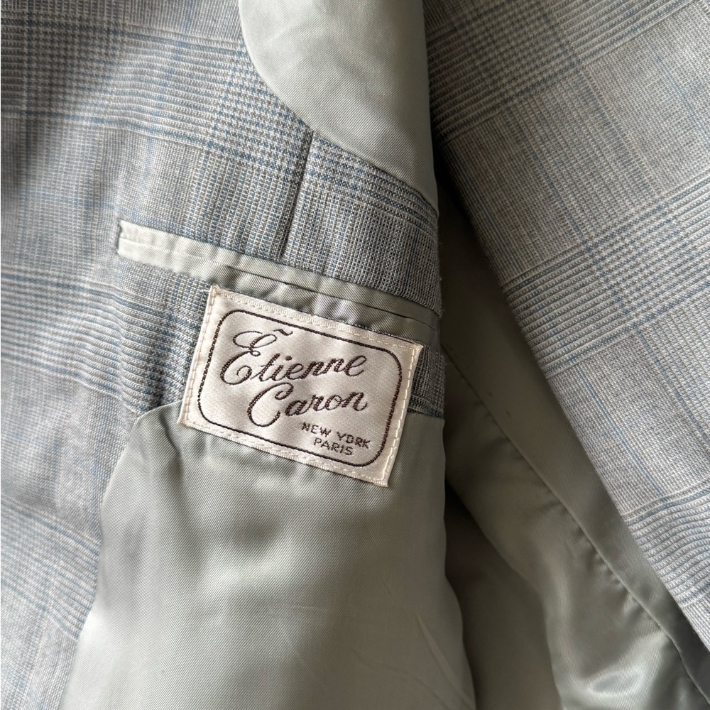 Men's Bluish-Gray 2-Piece Suit - Picture 4 of 7
